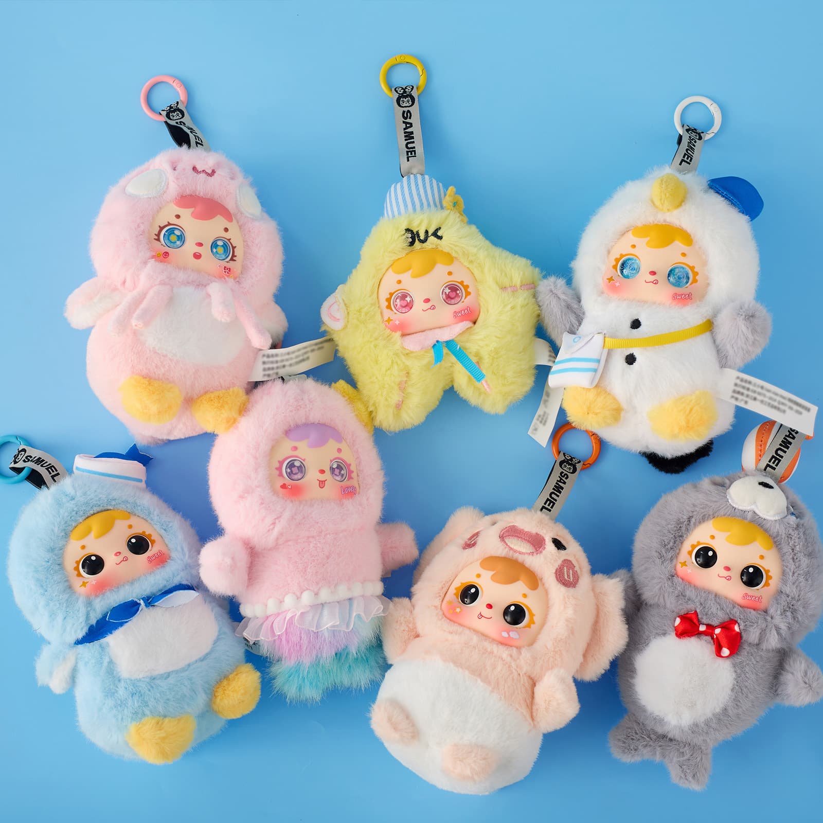 Cute Three Little Hairs Ocean Tale Plush Blind Box Doll Toy Home Decoration Ornament Gift