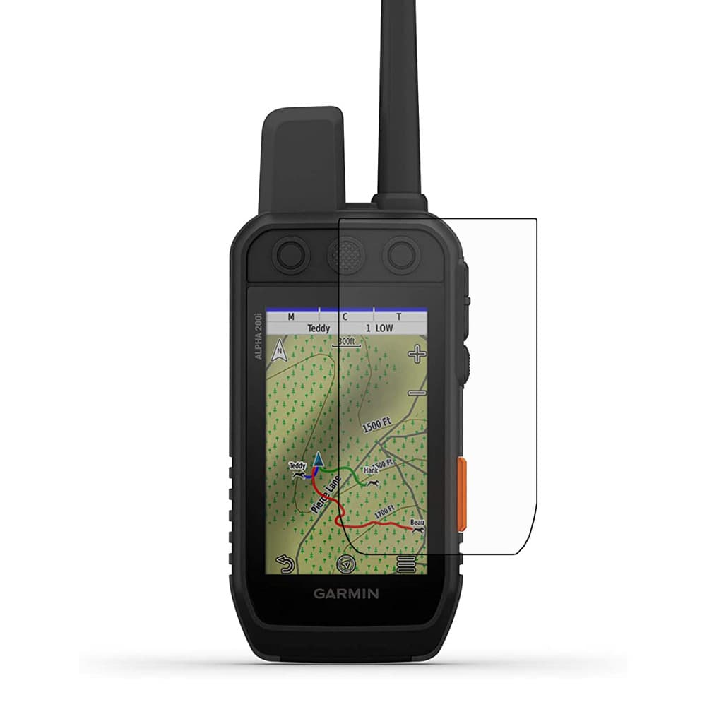 Screen protector for Garmin Alpha 200i and 300i cycling computers, high-definition scratch-resistant.