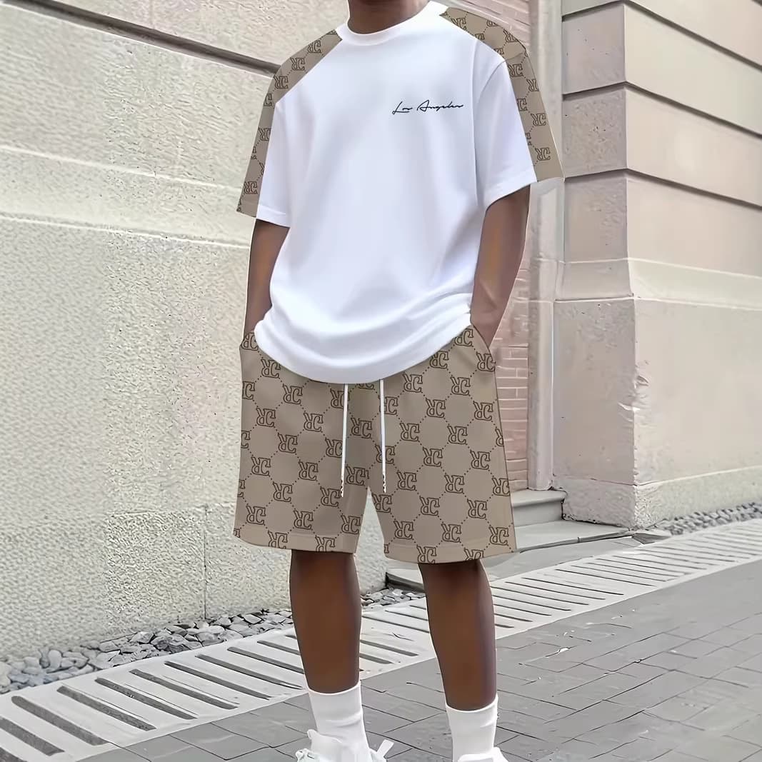 2026 Cross-Border Summer Vacation Outdoor New Trendy Fashion Casual Men's Digital Print Sports T-Shirt