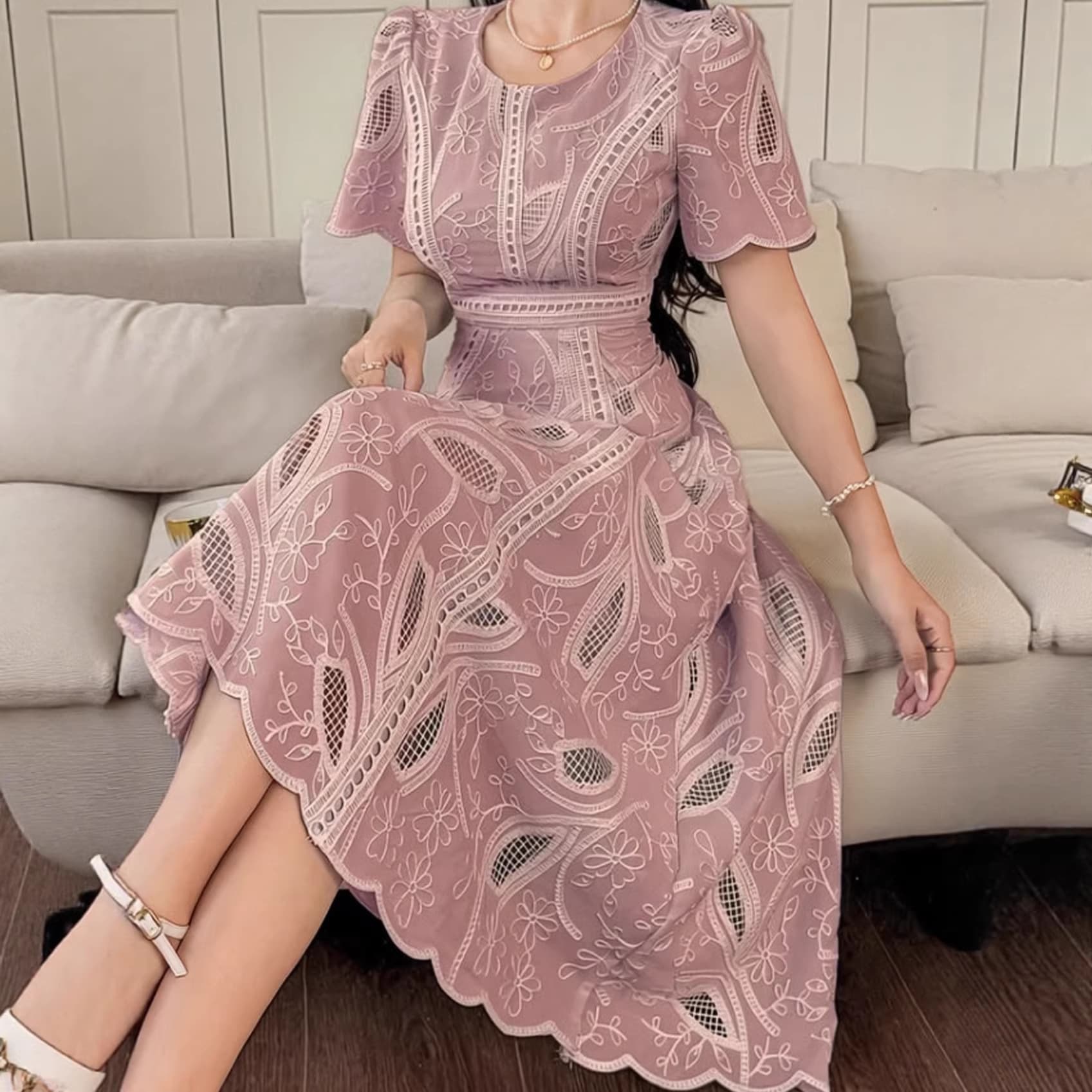 2026 European and American Amazon Spring New Fashion Printed Temperament Long Skirt for Women
