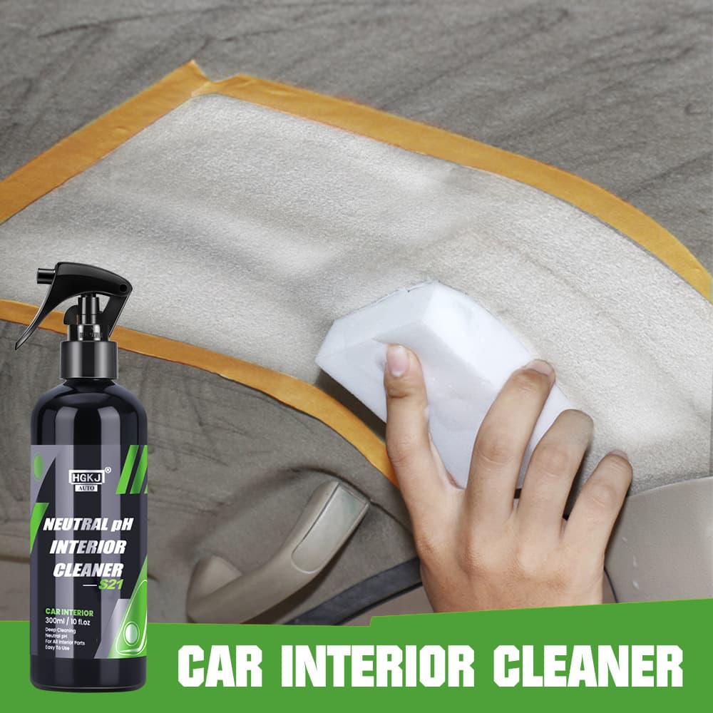 Neutral PH HGKJ-AUTO-S21 Car Interior Cleaner Liquid Surface Active Agent Mainly for Interior Decoration Protection And Cleaning