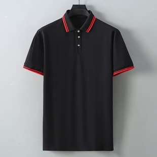 Big Size Men's Plus Size Summer Loose Casual Short Sleeve Business Casual T-Shirt Polo Shirt