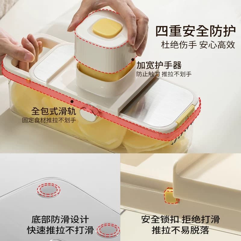 New Vegetable Slicer Grater Multi-Functional Kitchen Potato Shredder Cutter Slicing Machine for Home Use