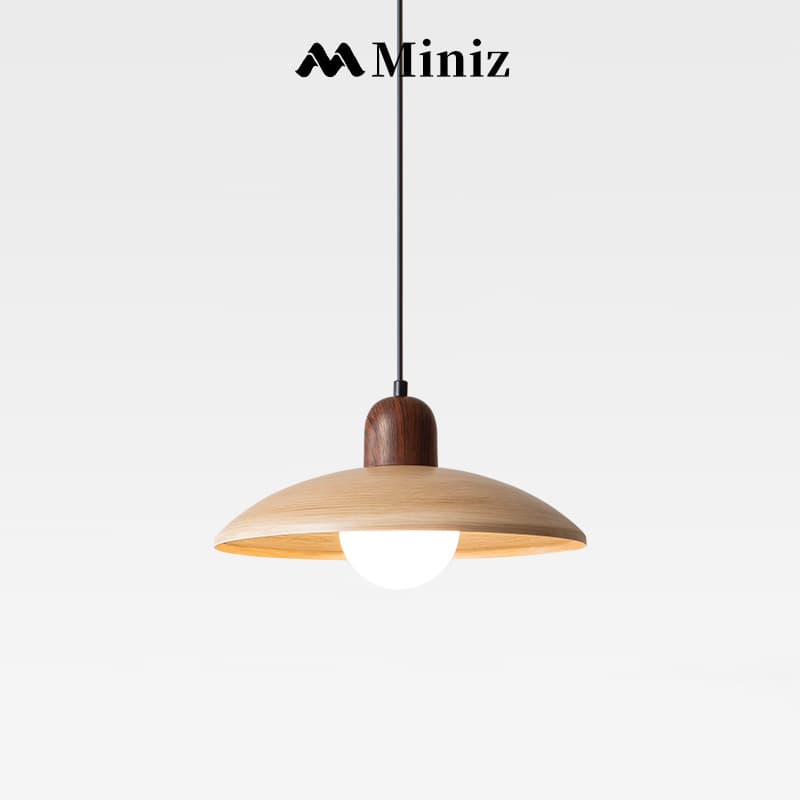 Miniz Japanese Retro Log Style Dining Room Pendant Light Wabi-Sabi Style Guesthouse Bedroom Creative Dining Table Bar Pendant Lamp