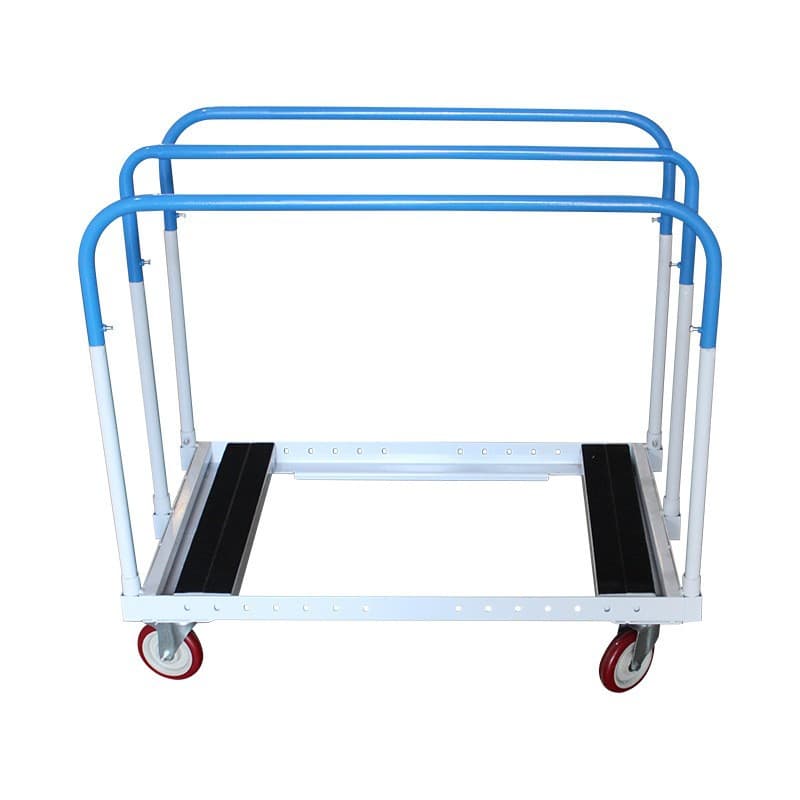 Push-Pull Transport Plaster Tool Cart Universal Brake Wheel Heavy-Duty Material Transfer Door and Window Glass Panel Round Table Trolley
