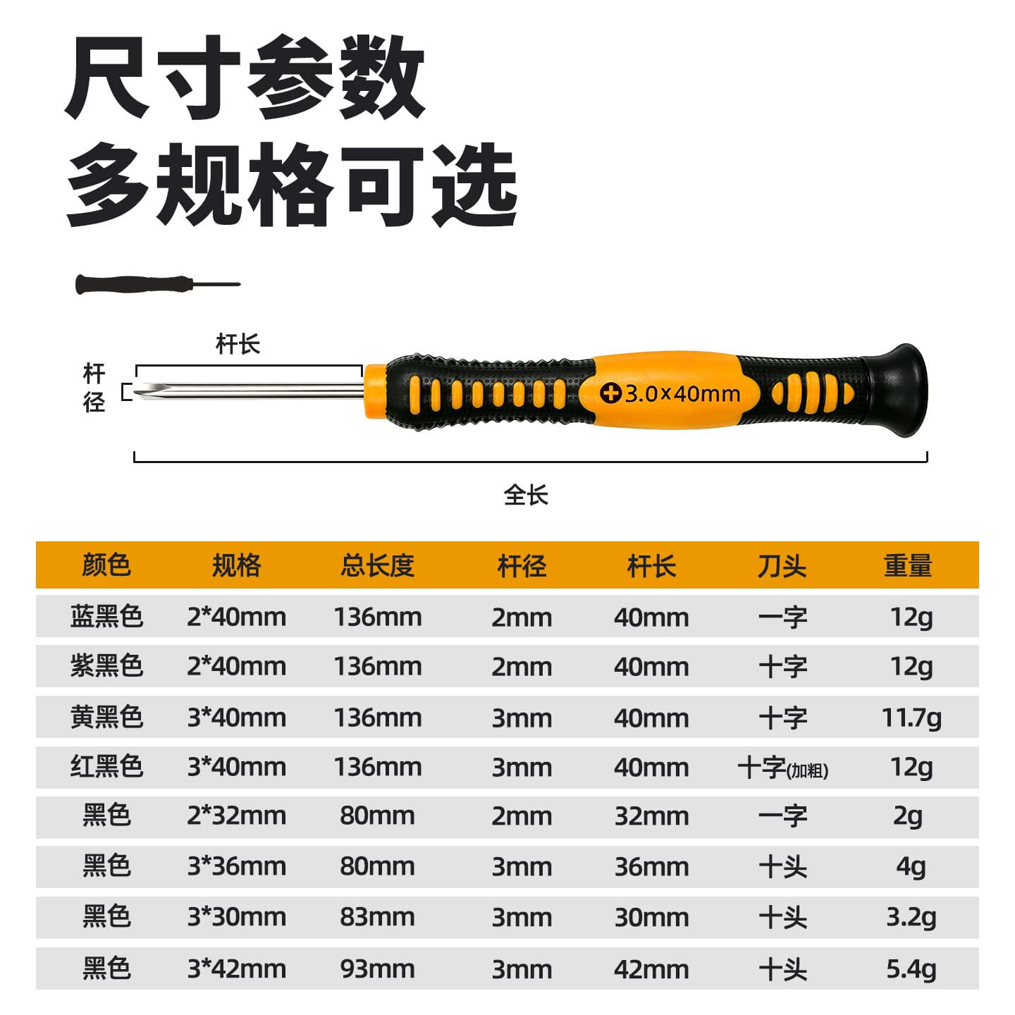 Cross/Flat 2/3mm Mini Screwdriver for Disassembly and Repair of Phones, Computers, Programming Accessories, and DIY Repair Tools