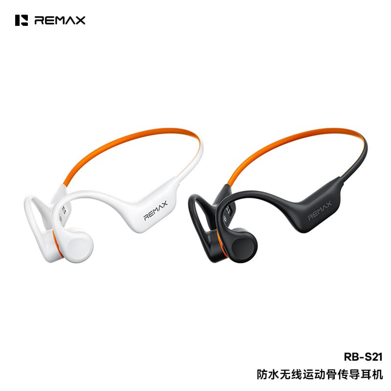 REMAX Waterproof Wireless Bone Conduction Sports Swimming Bluetooth Earphones Comfortable Fit Ultra-Light Weightless Wear
