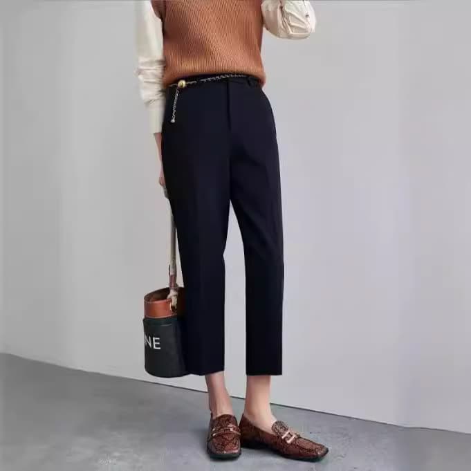 2026 new autumn and winter women's nine-point pants, slimming, commuting and casual