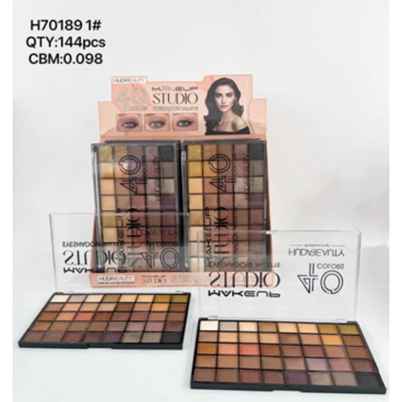 HUDA BEAUTY Large Eyeshadow Palette Matte Non-Smudge Easy Color Payoff Long-Lasting