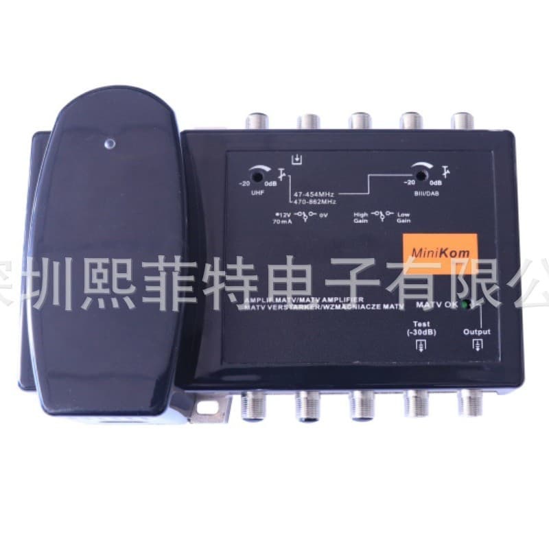 47-860MHz UHF VHF antenna amplifier F line 1 input amplifier minikon