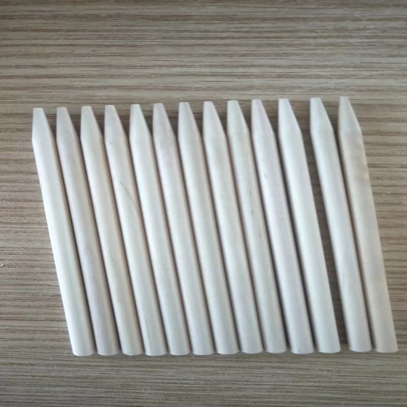 Round wooden stick sharpened sand brush stick ice cream stick wooden crafts DIY small wooden stick small wooden stick with pointed round wooden stick