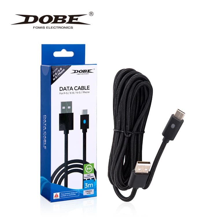 PS5 Wireless Controller Data Cable TYPE-C Interface Braided Cable 3M USB Cable GamePad Charging Cable