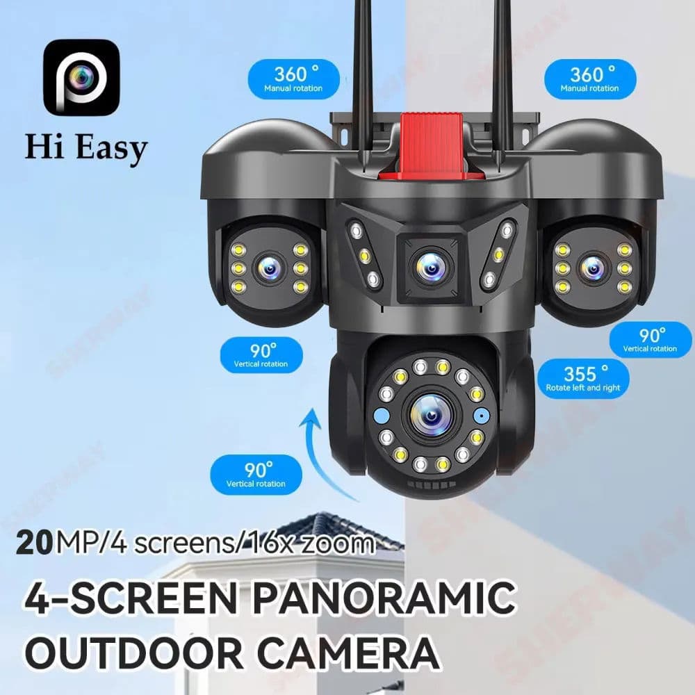 Cross-border surveillance camera night vision HD outdoor two-way voice remote 360° WiFi monitor camera