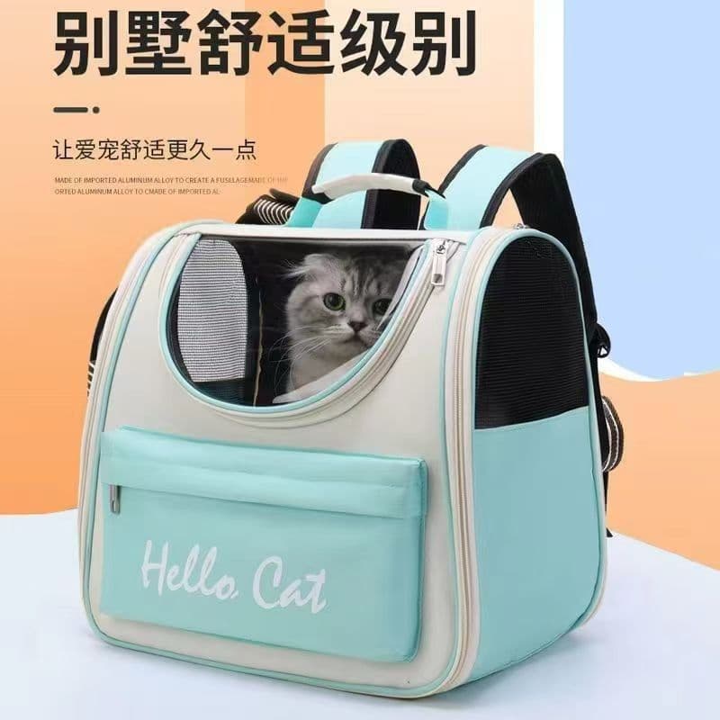Factory Direct Double-Shoulder Cat Carrier Pet Bag Portable Outdoor Bag Large Space Breathable Cat Travel Carrier Wholesale