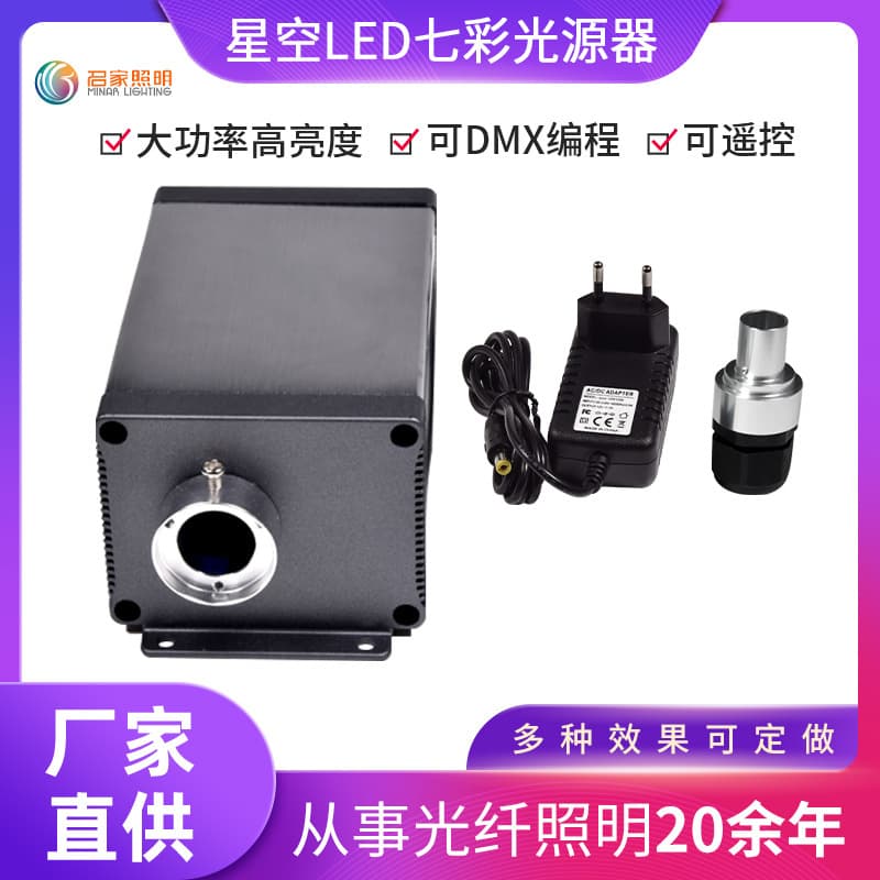 Fiber optic LED light source, RGBW starry sky ceiling, car audio room in-vehicle light source controller