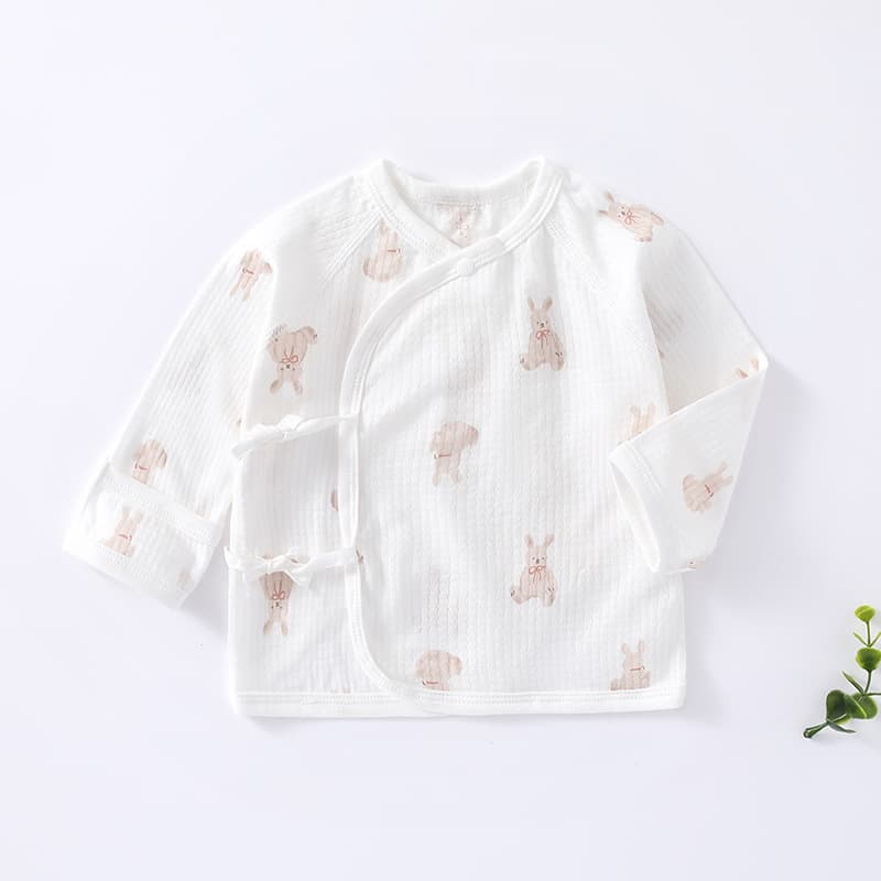 Newborn baby half-back summer thin boneless pure cotton newborn baby top monk clothing category a summer