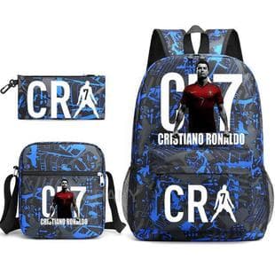 In Stock CR7 Backpack Hot Selling for Back-to-School Season Messi Ronaldo Star Merchandise Backpack Oxford Cloth Unisex Outdoor Backpack