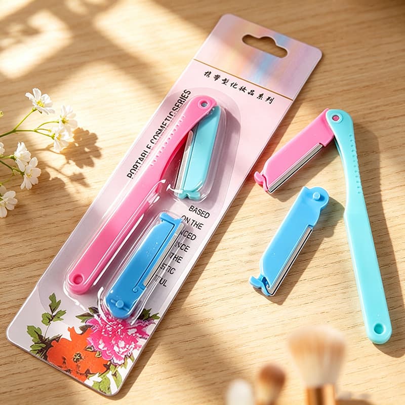 Ladies' safety eyebrow razor for beginners, anti-scratch eyebrow razor, fine eyebrow trimming, shaving miscellaneous hair, portable makeup gadget