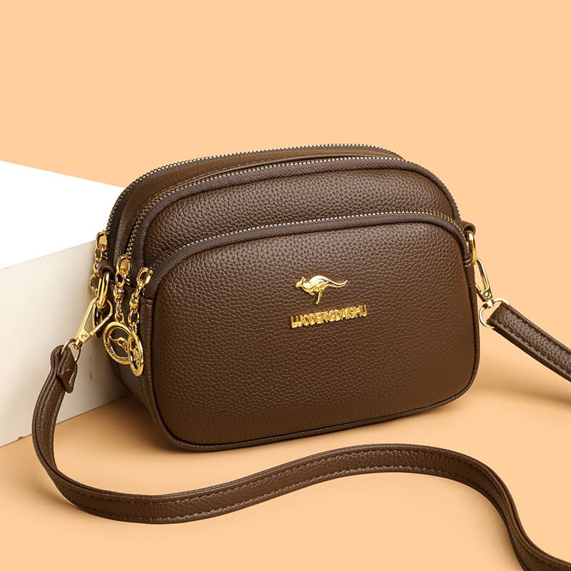 Cross-border Retro Small Bag 2026 New Casual Versatile Mom Shoulder Bag Soft Leather High-end Fashion Crossbody Bag