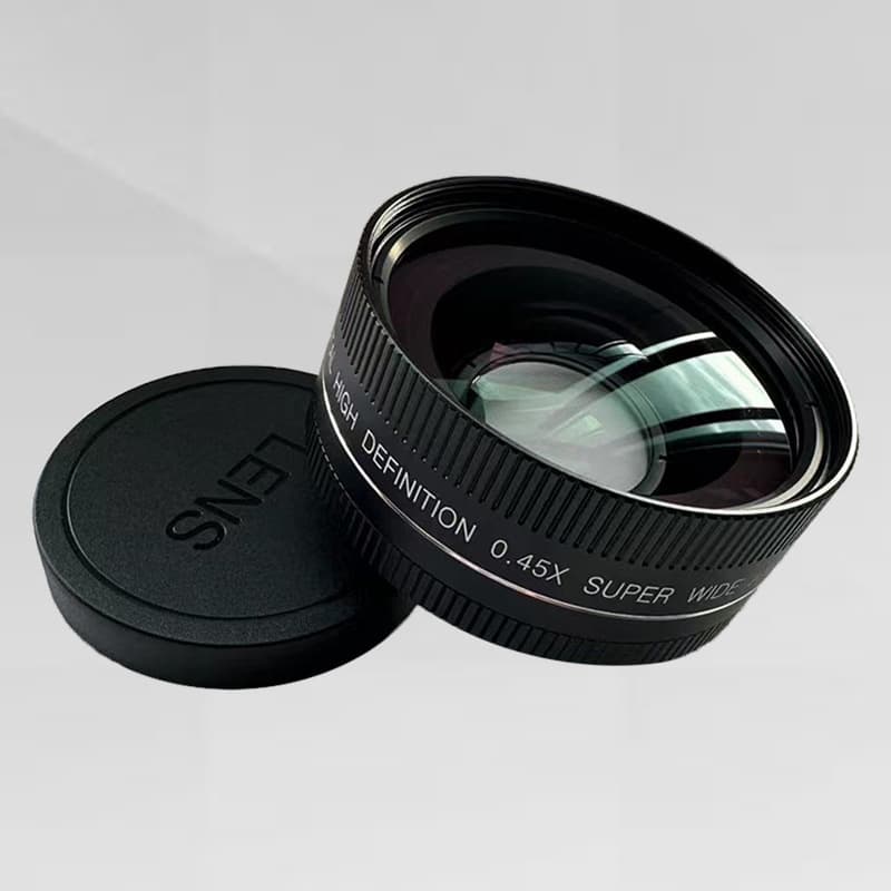 52mm interface 0.45 aluminum alloy shell camera professional lens wide-angle macro 2-in-1 lens 120-degree wide angle