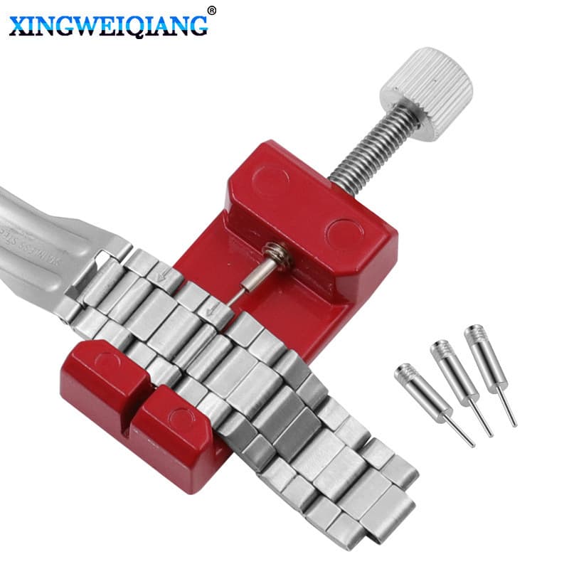 Wholesale Metal Watch Repair Tool, Steel Watch Band Remover, Red Watch Adjuster, Watch Strap Pin Removal Tool