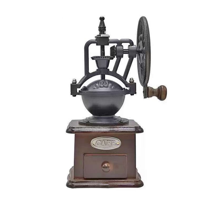 Vintage Hand-cranked Coffee Bean Grinder Ferris Wheel Style Manual Espresso Machine Coffee Grinding Machine