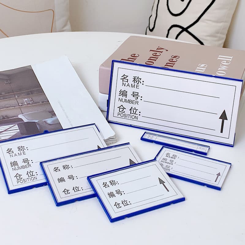Strong Magnetic Label Holders for Warehouse Shelving, Storage Location Cards, and Magnetic Material Tags by Meiku