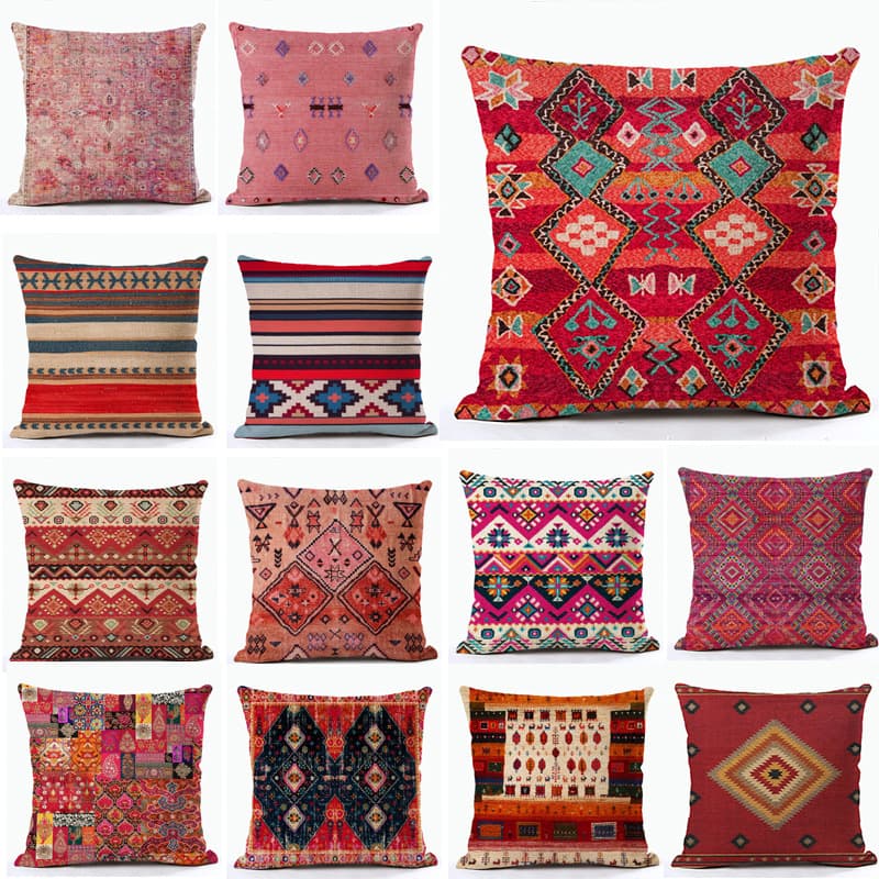 Cross-border Pillow Cover Custom Bohemian Turkish Pillow Sofa Pillow Waist Pillowcase One Generation Hair