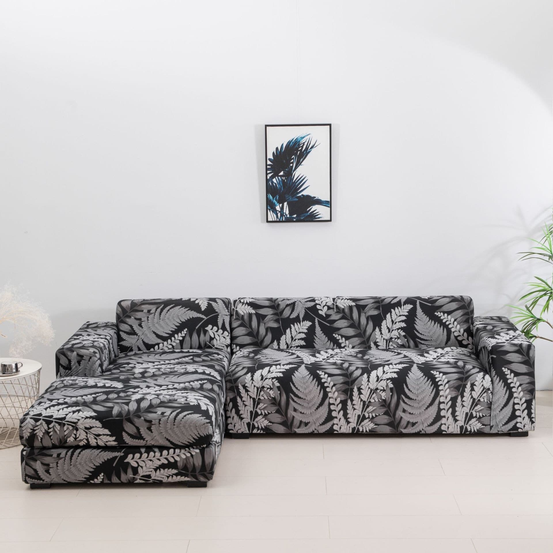 Cross-Season Stretch Sofa Cover Full Wrap Printed Anti-Dirt Fabric Sofa Slipcover Non-Slip Set