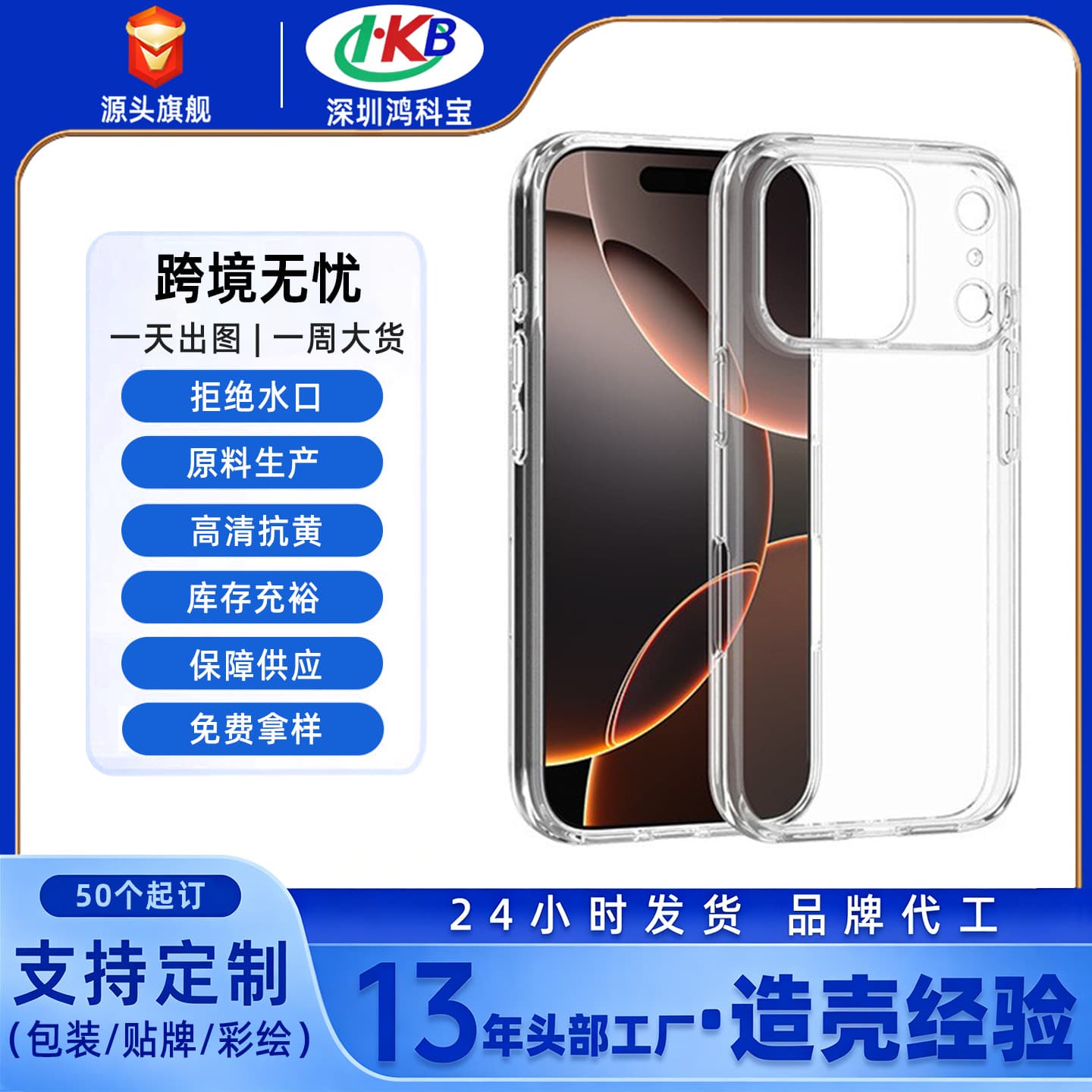 iPhone Clear Phone Case Compatible with Apple 17 Pro Max, Pure TPU Soft Case, High Transparency, Minimalist, Drop-Resistant Protective Cover