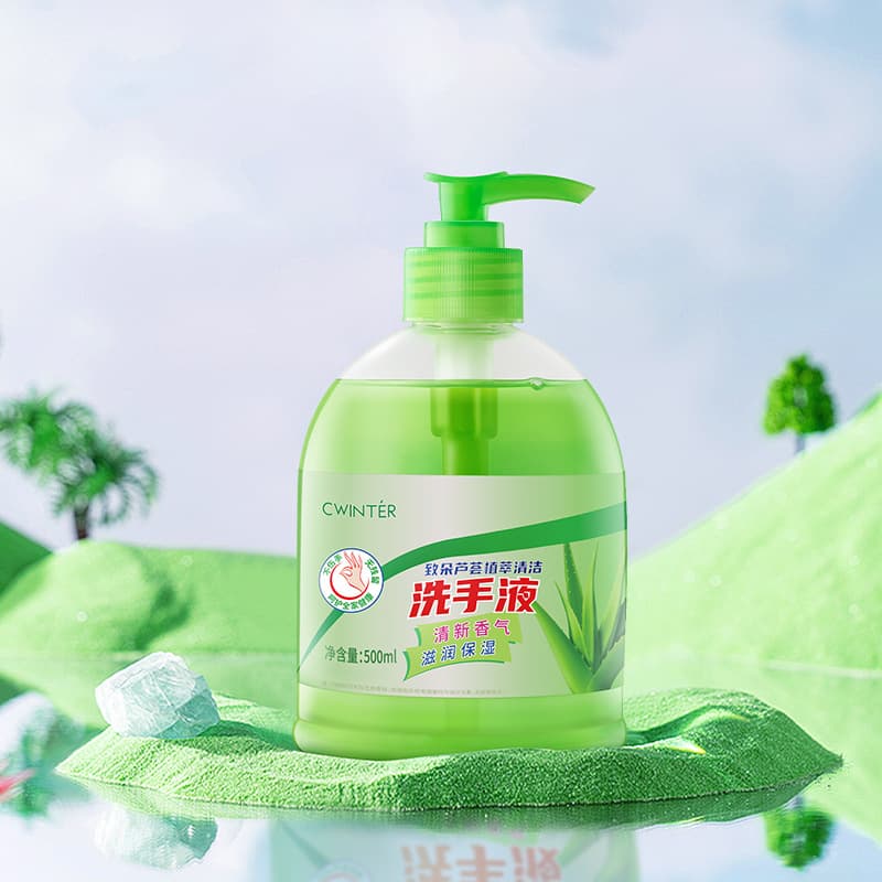 Zhi Duo aloe cleaning hand soap pump type stain removal healthy hand soap factory wholesale drop shipping
