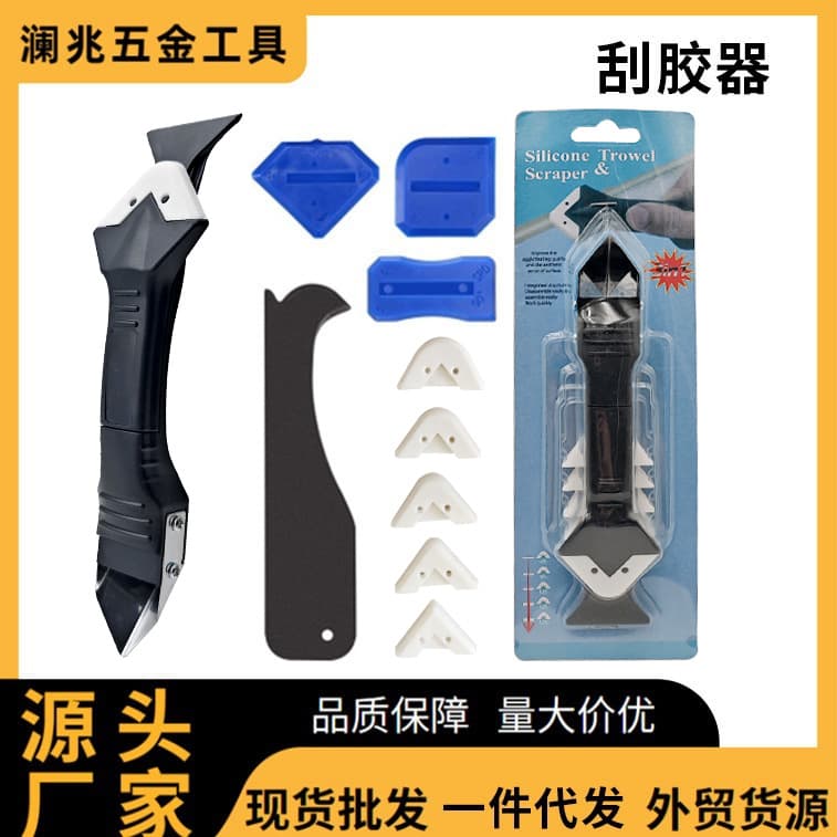 Multi-Functional 3-in-1 Silicone Caulking Tool Angle Caulk Remover Caulking Spatula Caulk Finishing Tool Factory Wholesale