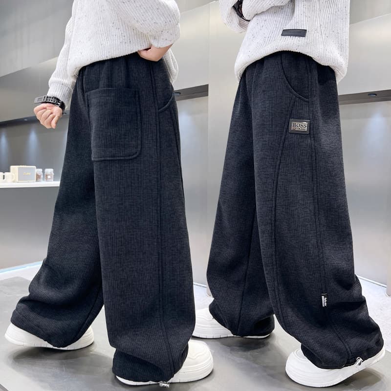 Boys' Pants 2026 New Style Spring/Fall Big Kids' Casual Athletic Pants Trendy Thin Long Pants for Fall/Winter