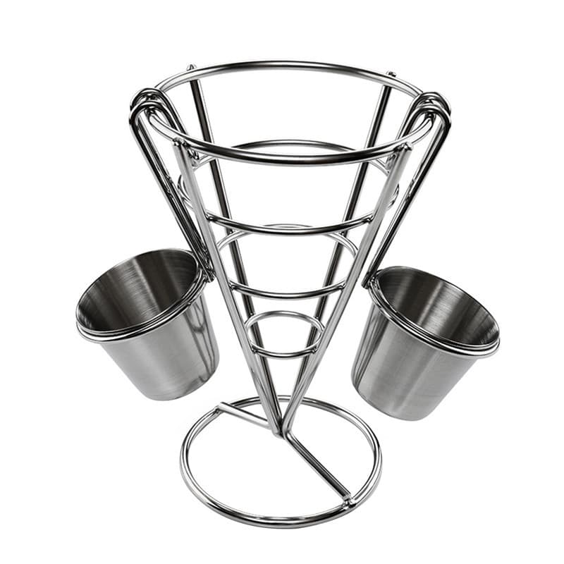 Crepe Model Shelf Crepe Display Rack French Fries Display Rack Stainless Steel French Fries Rack Tapered Rack