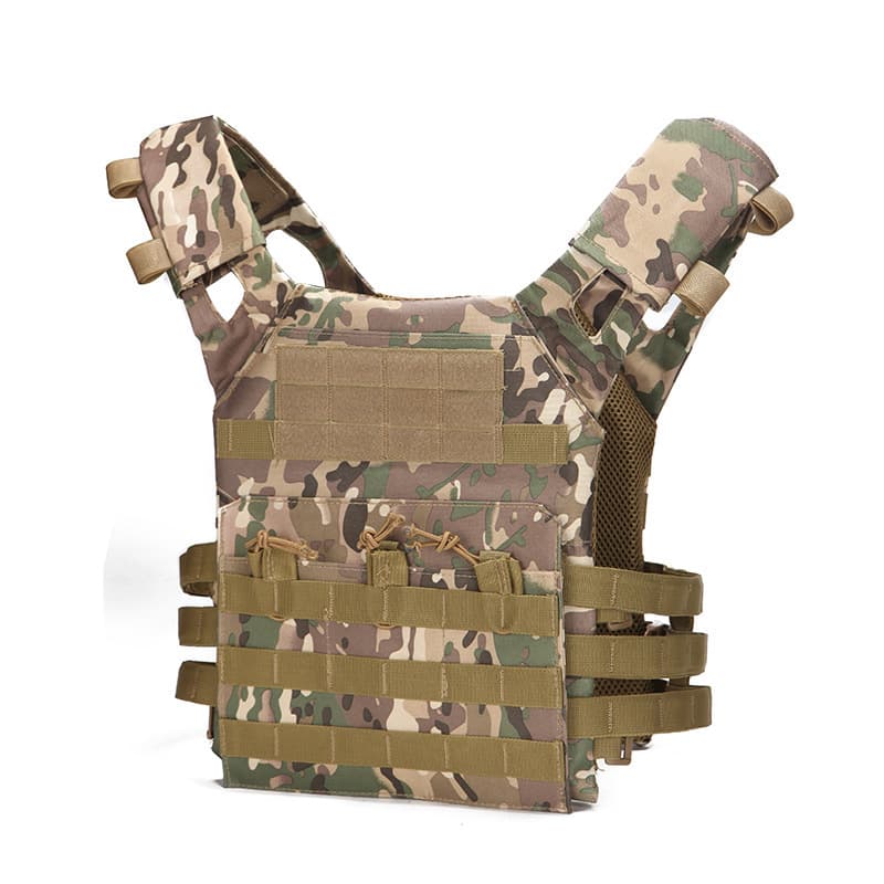 JPC Vest Weighted Vest Quick-Release Military Fan Camo CS Multi-Function Combat Bulletproof MOLLE