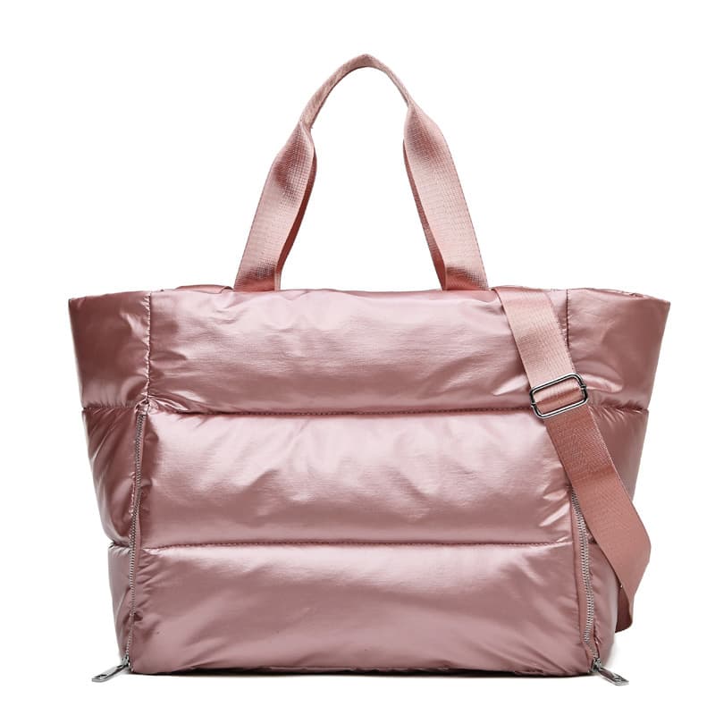 Cross-border Pearl Yoga Bag Travel Bag Large Capacity Space Cotton Clothing Bag Handheld Fitness Bag Business Trip Luggage Storage Bag