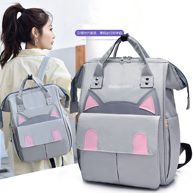2025 New Model Diaper Bag, Large Capacity, Lightweight, Multi-Purpose Backpack, Casual Mom Bag