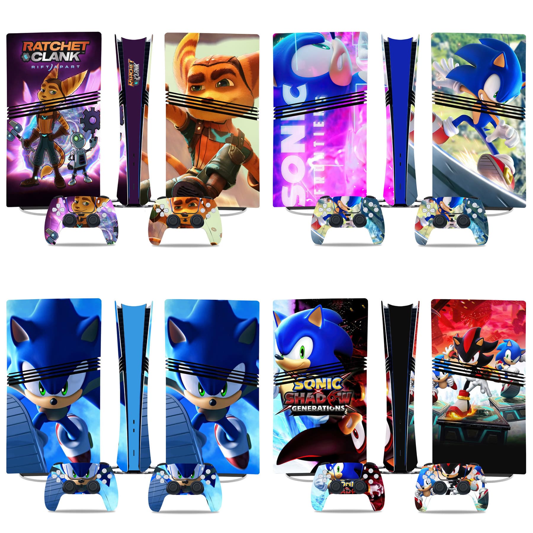 Knight PS5 pro game console color sticker color film body P5 sticker skin sticker Ratchet
