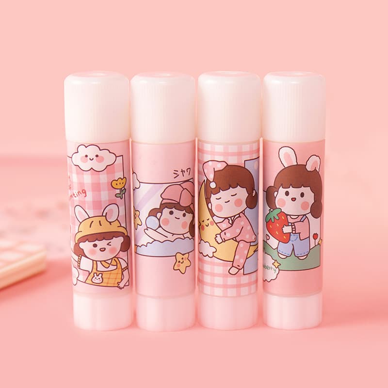 Wholesale glue stick solid glue cultural creative cartoon cute student office business supplies high viscosity financial glue