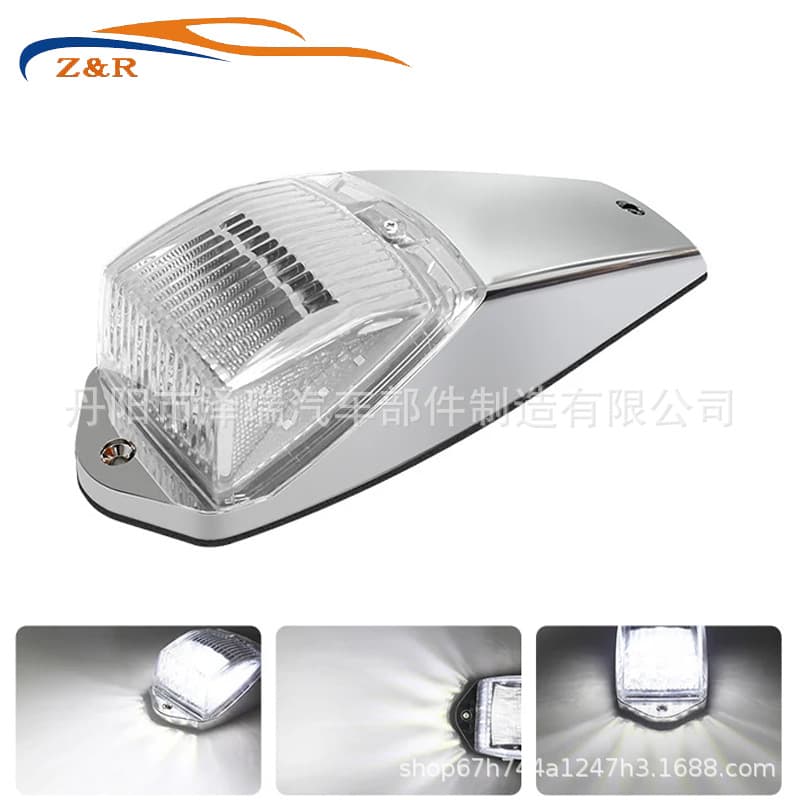 17LED Truck Side Marker Light LED Car Side Light Roof Light Amber Chrome Cab Truck Roof Light
