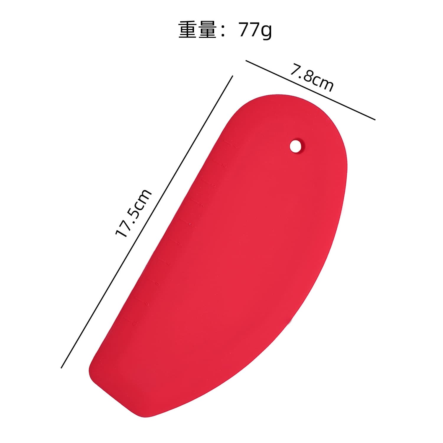Cake Slicer Cream Cutter Silicone Dough Scraper with Scale for Home Kitchen Baking Tool