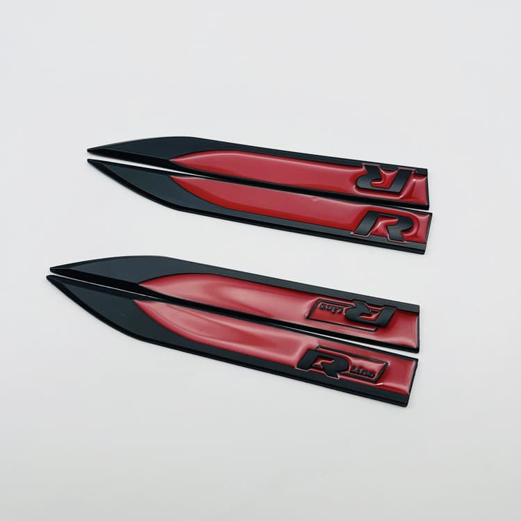 Fits Volkswagen Golf R Modified Fender Side Emblem Decal MK4 5 6 7.5 R-Line Badge GTI Sticker