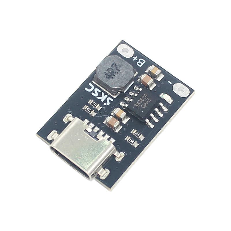 Single-cell 3.2V LiFePO4 Battery Dedicated Charging Module 3.6V 2.4A High Current Type-C Port Charging Board