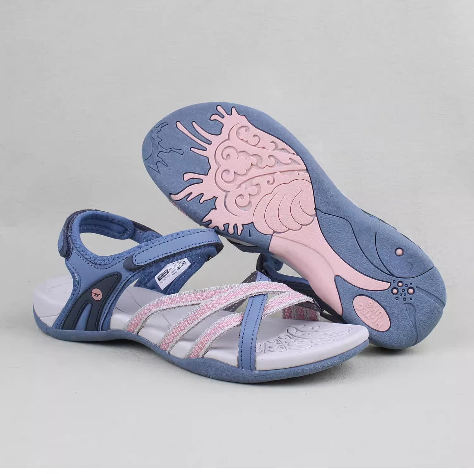 Women's Summer Soft Sole Sandals for Export to UK, Outdoor Casual Beach Shoes with Velcro, Durable Women's Sandals