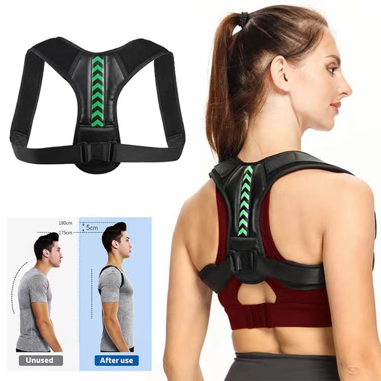 Wholesale cross-border posture corrector belt for preventing hunchback, opening shoulders, protecting the chest, adjustable pressure for sitting, and clavicle fixation.