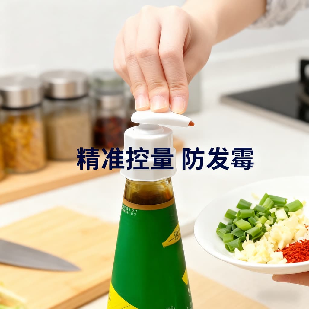 Oyster sauce pump nozzle universal type, Haitian brand oil pump head, household squeeze nozzle, condiment bottle pump.