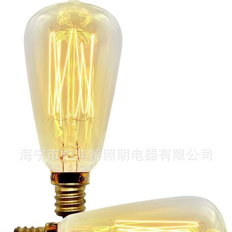 Factory Supply ST38 Edison Vintage Bulb / ST38 American Standard String Light Decoration Tungsten Mini Screw Base