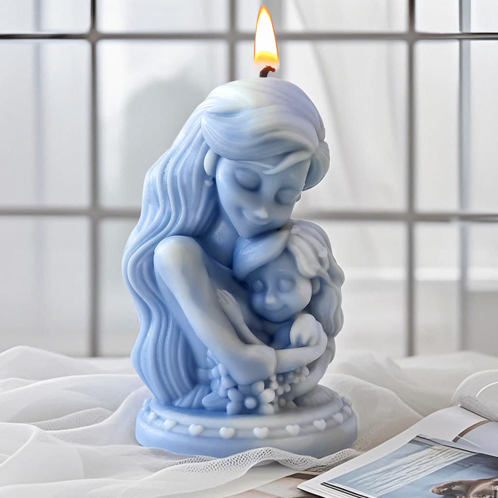 Jiahuimei Mother's Day Aromatherapy Candle Silicone Mold DIY Portrait Plaster Diffuser Stone Ornament Mold