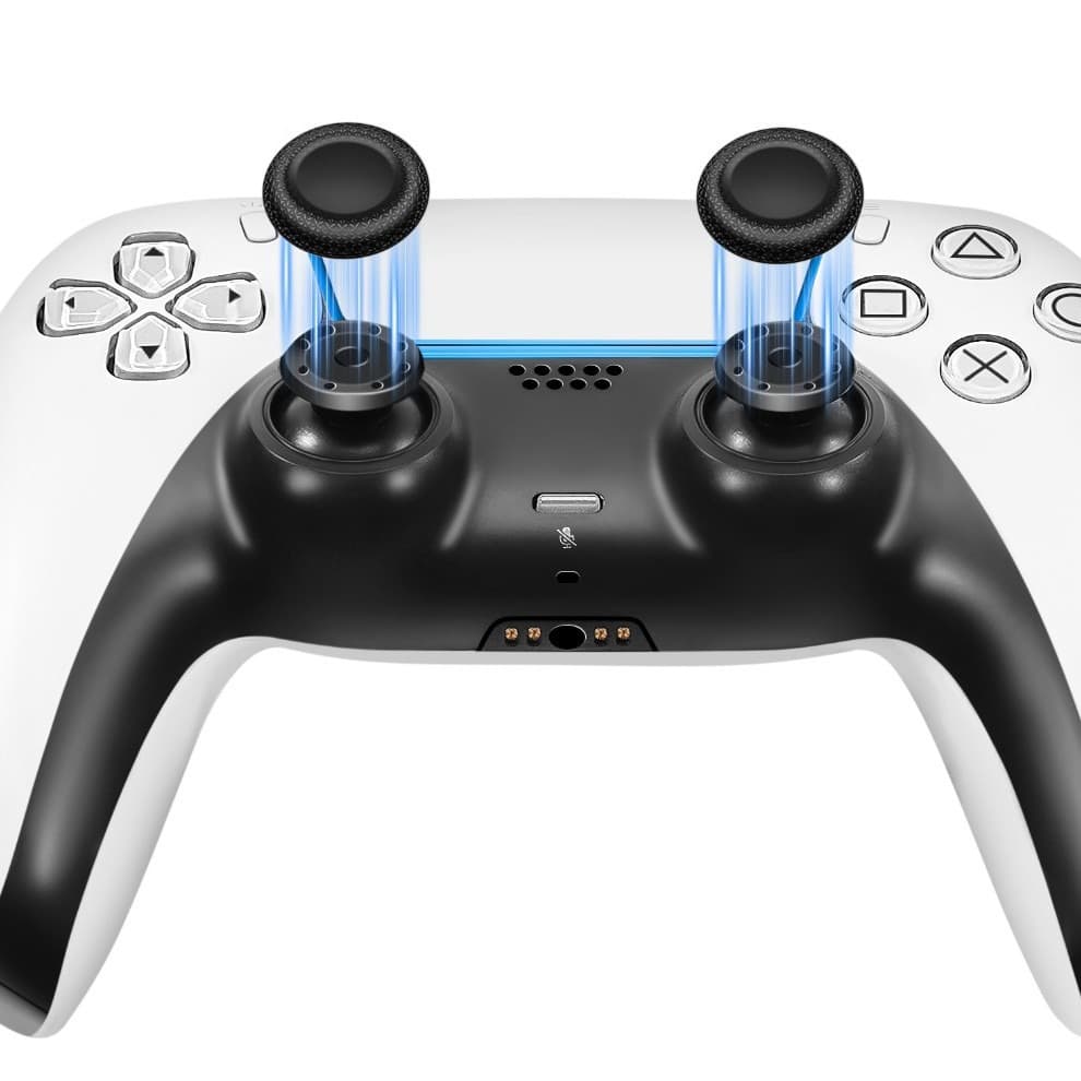 Replacement Thumbstick Repair Caps for PS4/PS5 Controller Damaged Joystick, Grid Texture Grip Accessories