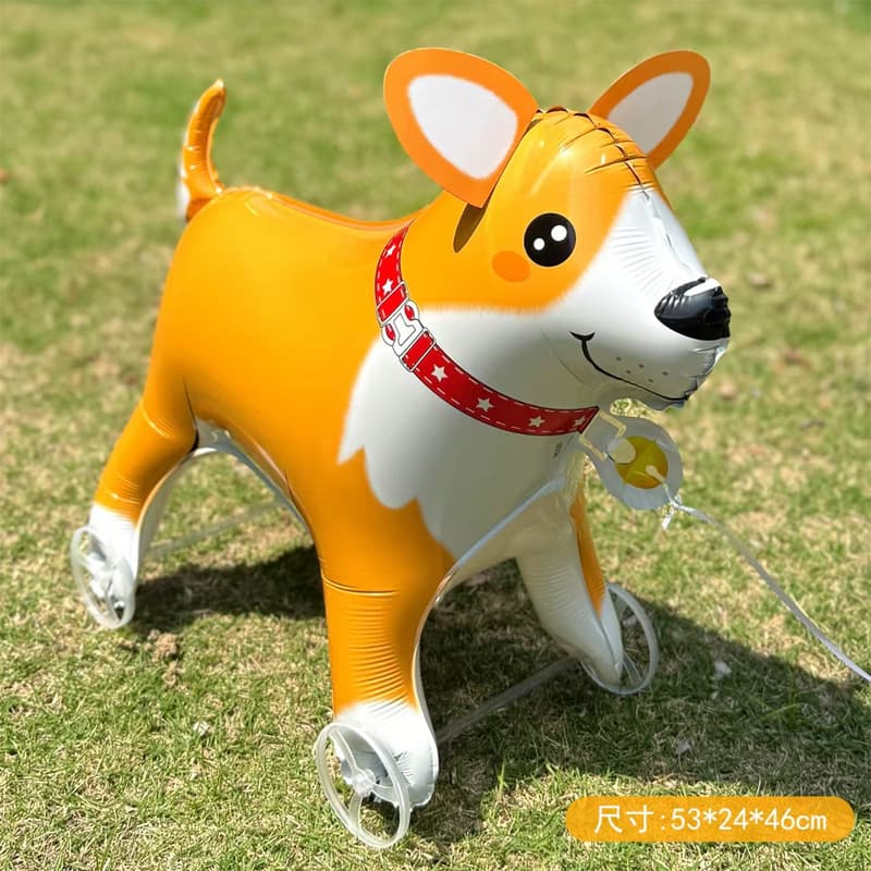 Trending New Cartoon Animal Walking Balloon with Wheels for Kids' Birthday Party Scene Decoration, Props, and Booth Gifts